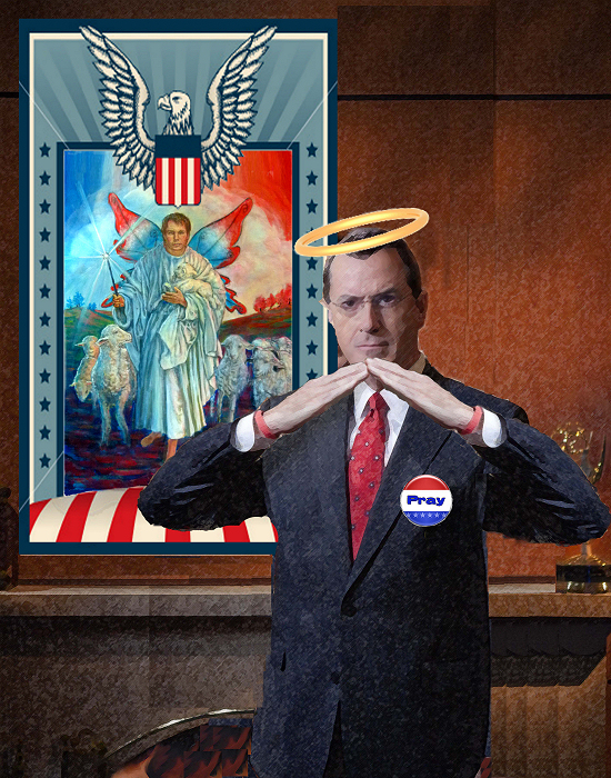 Art: Steven Colbert posters by artist Ron Keas